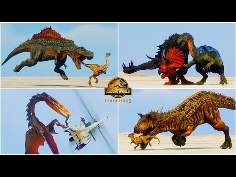 ALL 107 MODDED DINOSAUR SPECIES , REPTILES AND PREHISTORIC ANIMALS - Jurassic World Evolution 2