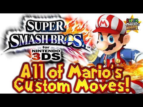 SMC: All of Mario's Custom Moves in Super Smash Bros. 3DS!