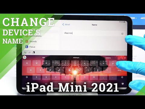 How to Change Device's Name on iPad mini (2021) - Personalize iPad Name