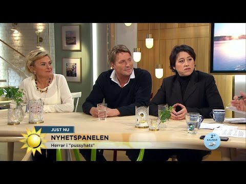 Män i Pussyhats: ”Inställsamt och smörigt” - Nyhetsmorgon (TV4)