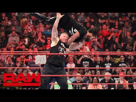 Brock Lesnar hits Seth Rollins with six F-5s: Raw, Jan. 28, 2019
