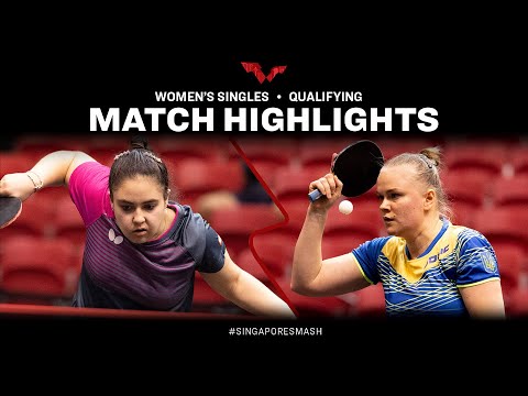 Hanna Haponova vs Brianna Burgos | WS Qual | Singapore Smash 2023