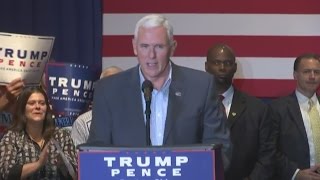 Republican VP candidate Mike Pence makes stop in D