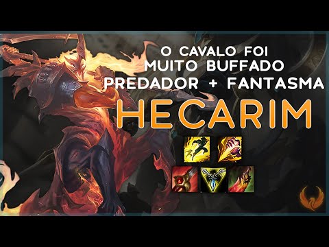 O CAVALO FOI MUITO BUFFADO *PREDADOR + FANTASMA É O COMBO.* - HECARIM JUNGLE GAMEPLAY [PT-BR]