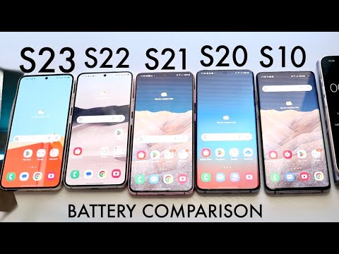 Samsung Galaxy S23 Vs Galaxy S22 Vs Galaxy S21 Vs Galaxy S20 Vs Galaxy S10 Battery Comparison!