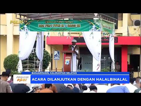 POLRESTA BANJARMASIN GELAR SALAT ID 1446 HIJRIYAH