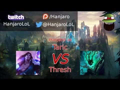 Taric vs Thresh Patch 6.8 Challenger Review and How To