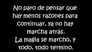 Shé- Todo termino (letra)