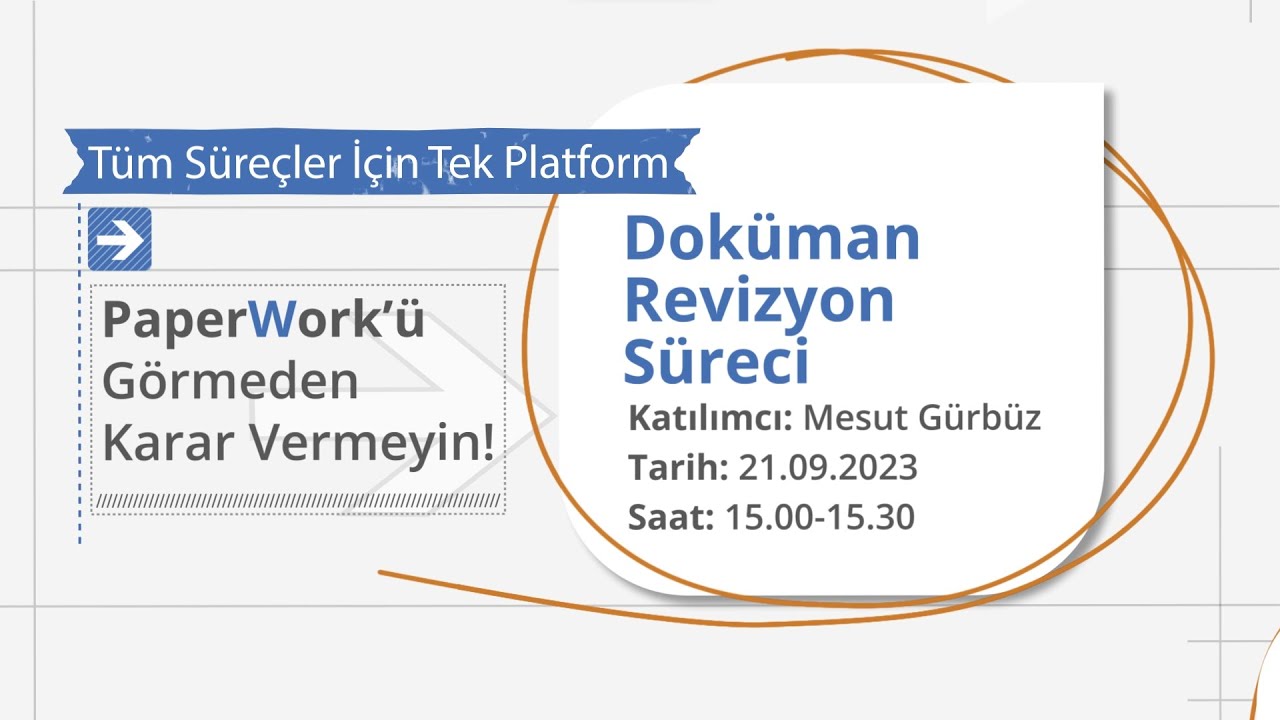 Doküman Revizyon Süreci Webinarı