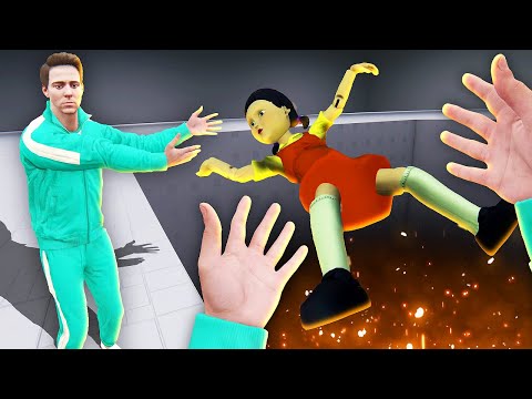 We Throw Squid Game Doll into the ABYSS (Bonelab VR Mods)
