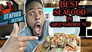 The BEST Seafood in Greensboro, NC | Seafood Destiny | NC Food Review 2021 |North Carolina Food