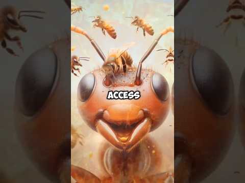 Bee vs Ant A Battle of Flight and Swarm #animals #wildlife #bee #ant #wildlifefight #explore