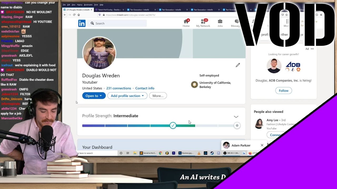Doug updates his Linkedin Profile (VOD) - YouTube