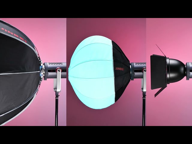 إضاءة  فيديو ضوء احترافي طبيعي ثنائية اللون و ملونه JINBEI EFC-150 RGB LED للتصوير / الاستوديو / للجوال / للكاميرا