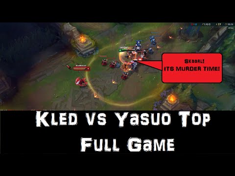 [PBE] New Champion Kled vs Yasuo Top lane full game