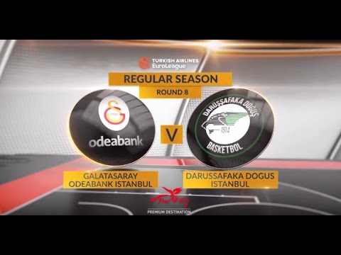 EuroLeague Highlights RS Round 8: Galatasaray Odeabank Istanbul 85-81 Darussafaka Dogus Istanbul