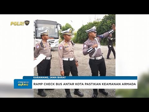 RAMP CHECK BUS ANTAR KOTA OLEH SATLANTAS POLRES KARAWANG