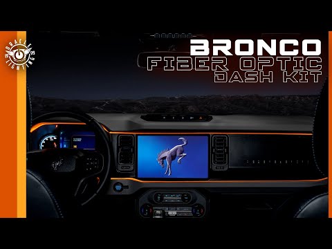 Ford Bronco ColorSHIFT® Fiber Optic LED Interior Dash Board Kit Installation by ORACLE Lighting