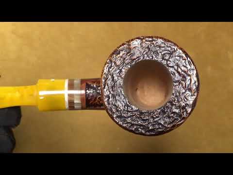 Pipa Santambrogio sabbiata - Bent Dublin Poker - filtro 9mm (SS101