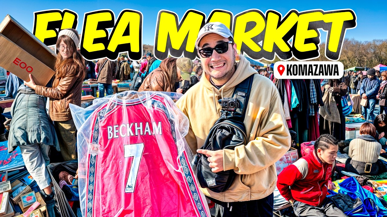 Este mercado de pulgas en Tokio aparece pocas veces… y encontré cosas brutales