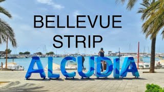 Alcudia Strip BIG WALK, June 2023, Mallorca, Majorca.