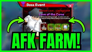 How To AFK FARM CURSED LOVE BOSS EVENT In Anime Rangers X Roblox (QUICK & EASY) 2025