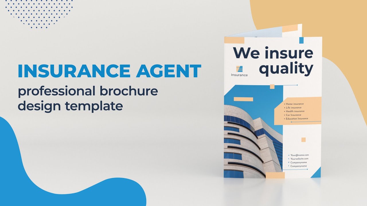 Insurance Agent Brochure Template