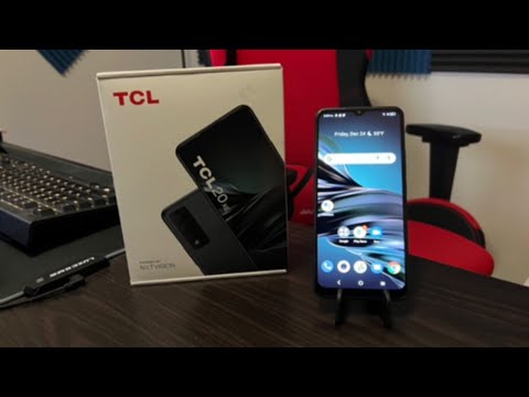 TCL 20 XE Unboxing and First Boot Up Boost Mobile
