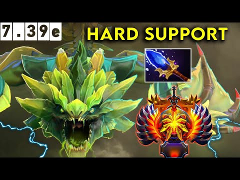 Viper Immortal Hard Support - Dota 2 Patch 7.39d Pro Pub Gameplay