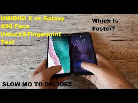 Umidigi X vs Galaxy A50-Fingerprint & Face Unlock Test!It's a very Tight Test