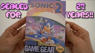Sealed Sega Game Gear Unboxing | Sonic The Hedgehog 2