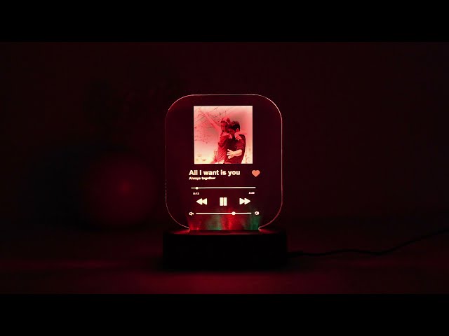 Vídeo relacionado con Wanapix | Lámpara Personalizada con Foto | Lámpara de Mesa 3D Personalizable | Sin Pilas, Incluye cable USB | Luz LED Multicolor | Reaglo Original |San Valentín | Rectangular