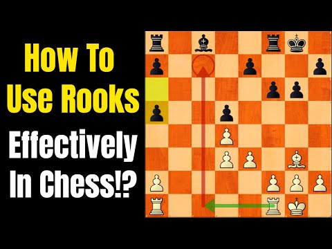 How To Use Rooks EFFECTIVELY In Chess? Winning Chess Strategy, Concepts and Principles FOR BEGINNERS