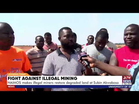 Fighting Illegal Mining: NAIMOS makes illegal miners restore degraded land at Subin Akwaboso