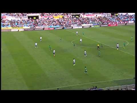 Gol de Mamadou KONE (Racing) - Real Zaragoza vs Racing de Santander - 2014-2015.