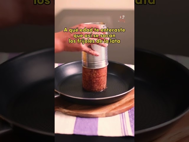 Así debes sacar los frijoles de la lata