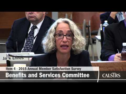 Teachers' Retirement Board September 2015 - Benefits and Services Committee (Part 1 of 2)