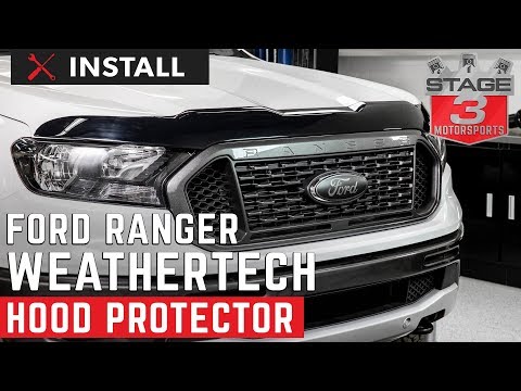 2019-2020 Ford Ranger WeatherTech Hood Protector Install