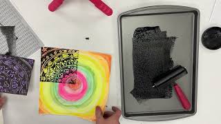 Radial Printing Foam Stamp