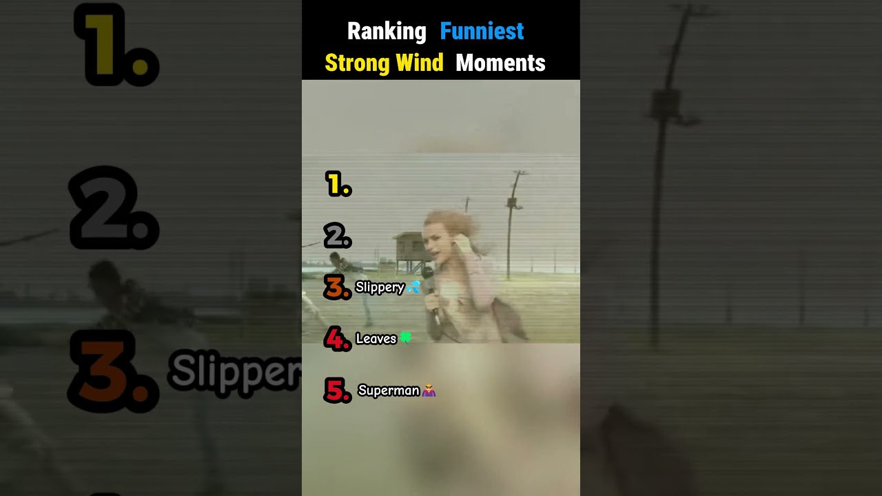 Ranking Funniest Strong Wind Moments💨🤣