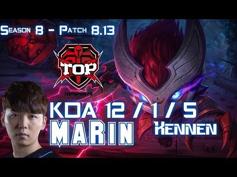 TOP MaRin KENNEN vs JAYCE Top - Patch 8.13 KR Ranked