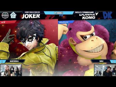 Gwinnett Brawl October 2019 - NameFireball(Joker) VS Surge(Pokemon Trainer/DK) - W. Round 3