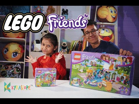 lego friends unboxing - lego friends Heartlake Summer Pool - playset 41313 toy speed build : India