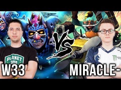 w33 Meepo Signature Hero vs Miracle- Gyrocopter What a Game! - Dota 2