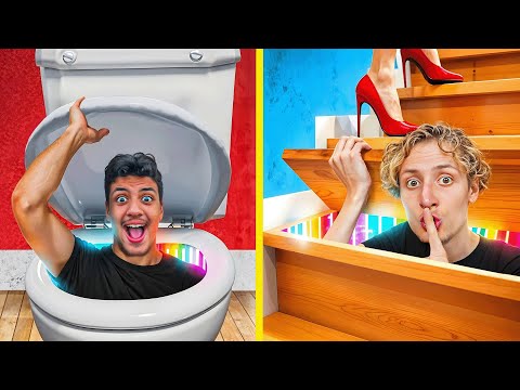 Celui Qui CONSTRUIT La Meilleure PIÈCE SECRÈTE Gagne