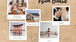 How to create a SIMPLE VISION BOARD using Microsoft Word. Easy tutorial 2025