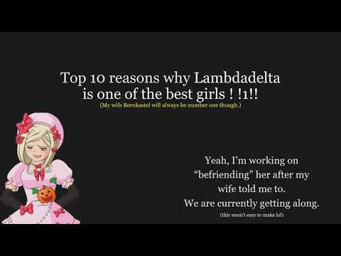 Top 10 reasons why Lambdadelta is one of the best girls! ! 1!!