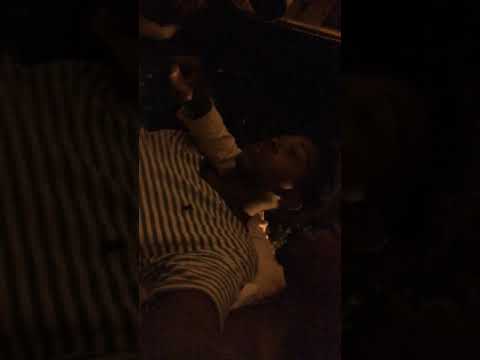 Slatte kid freestyle in the trenches with Gang on porch