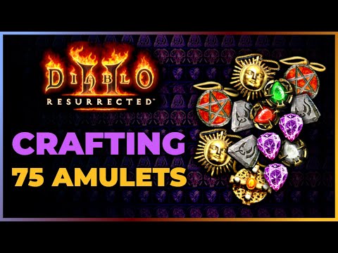 Can We Get a GG Amulet?? - 75 Caster Crafts - Diablo 2 Resurrected
