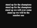 Patrizio Buanne Stand Up Lyrics Champions Theme